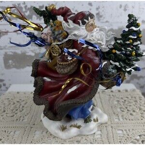 Peggy Abram’s Windswept Wayfarer Christmas Santa Figure Limited Edition 295/1200